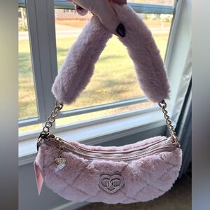 Juicy Couture Dusty Blush Let’s Get Cozy Shoulder Bag Purse - NWT